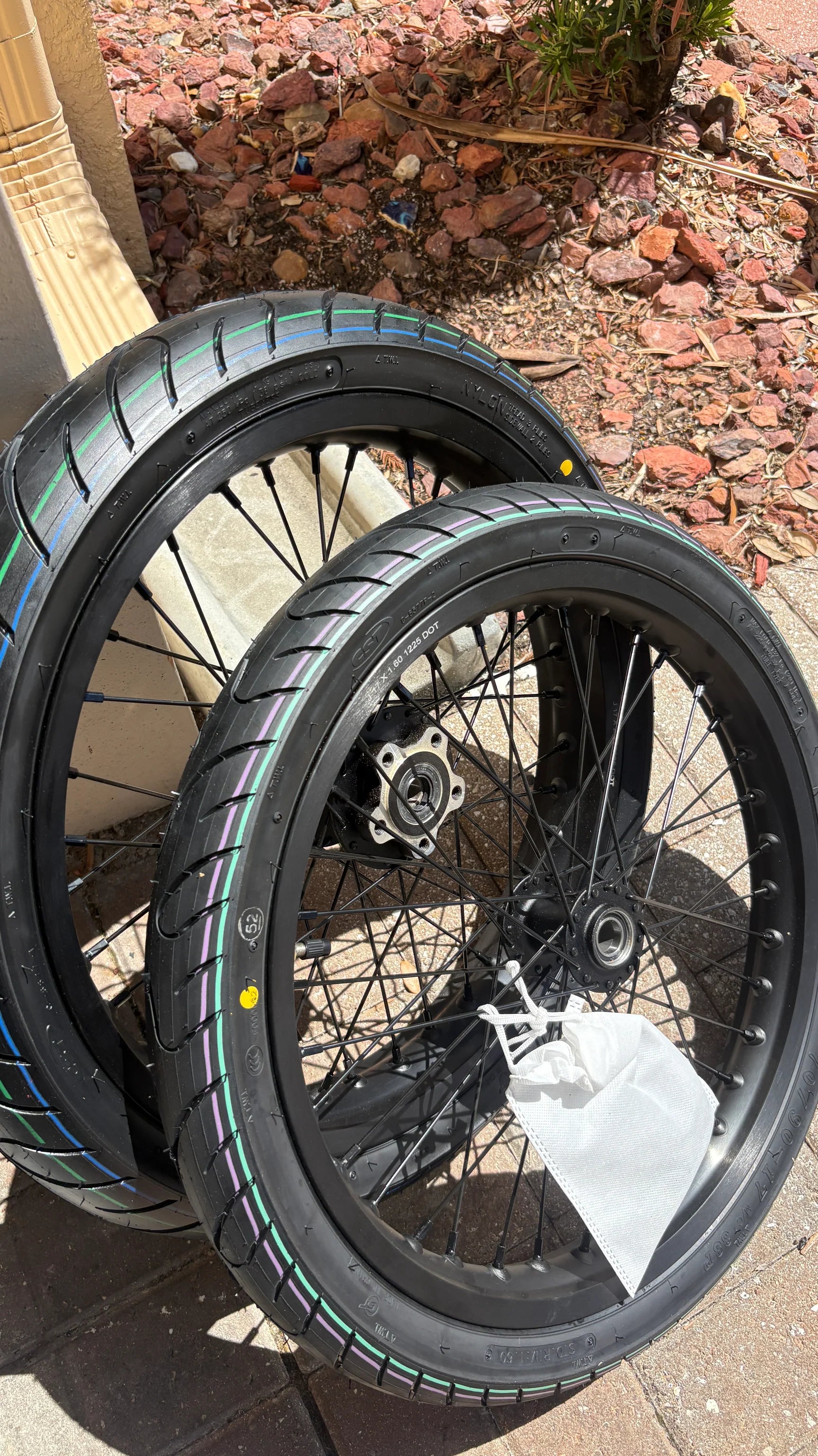 (IN STOCK) lbx/eride supermoto wheel set