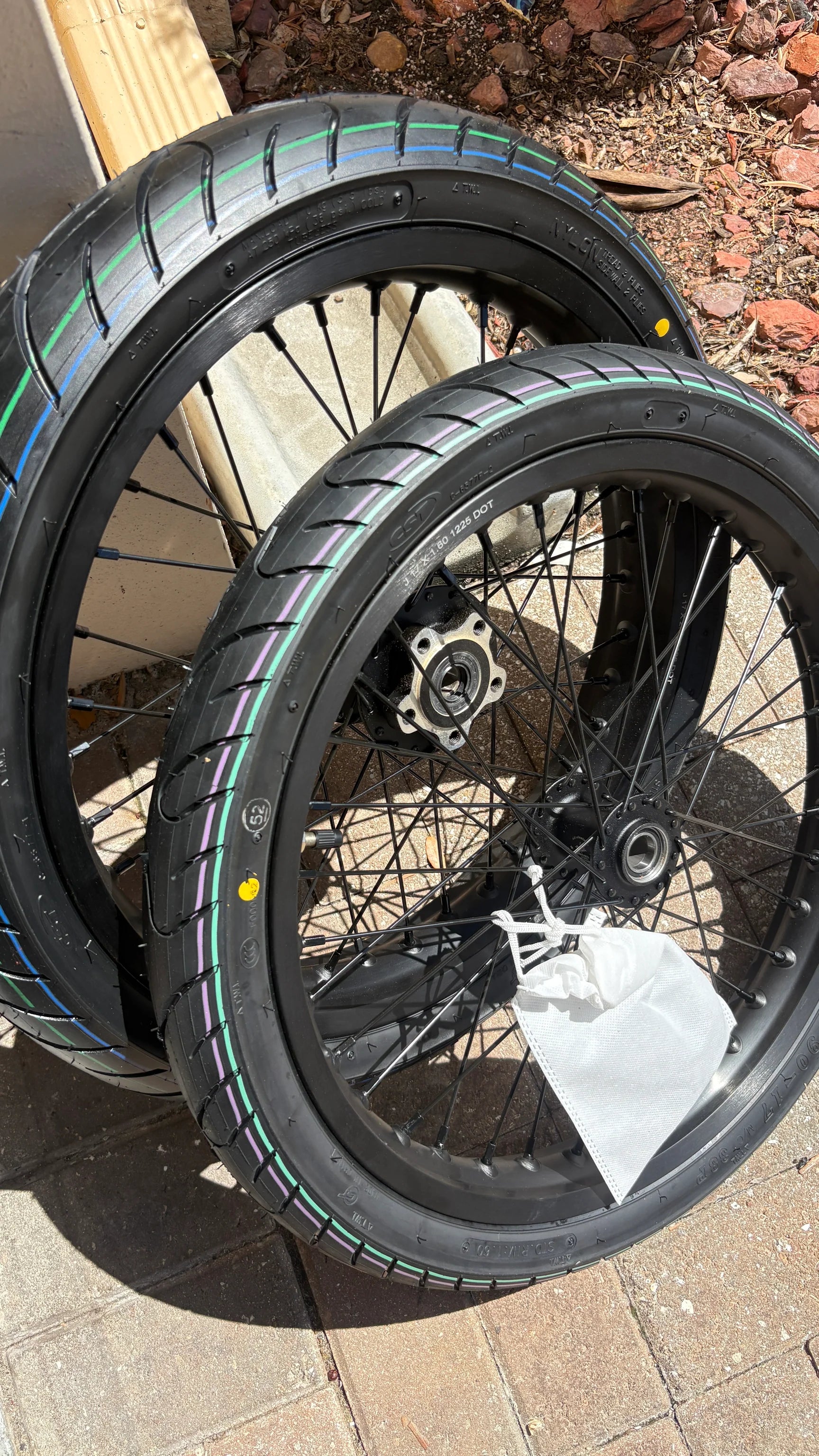 (IN STOCK) lbx/eride supermoto wheel set